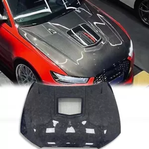 Real Carbon Fiber Engine Hoods Panels Bonnet Cover For Audi A6 S6 RS6 2012-2017 - Bild 1 von 7