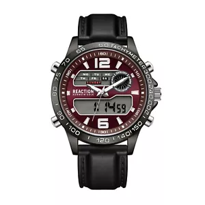 Kenneth Cole Reaction Men's Analog Digital Watch Silicone Strap KRWGP2184105 - Picture 1 of 2
