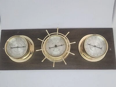 Colgador de pared estación meteorológica Springfield vintage 15,5" decoración hogar  Foto 1 de 4