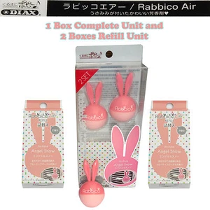 Rabbico Air Car Vent Clips Air Freshener Angel Snow Scent + 2 Boxes Refill Unit - Bild 1 von 6