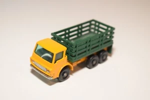 A43 1:60 MATCHBOX LESNEY 4 DODGE ESTACA CAMIÓN AMARILLO VERDE EXCELENTE ESTADO - Imagen 1 de 7