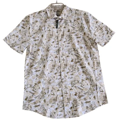 PERRY ELLIS MOTION Mens Sz M  Multicolor Stretch Shirt SS - Image 1 of 4