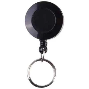 Mini Retract Key Reels Black - Picture 1 of 7