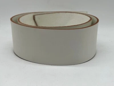 White Vegetable Tanned Leather Belt Blank 8-11oz - Image 1 of 3