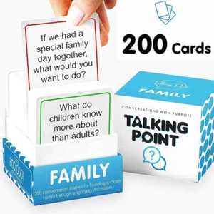 200X Conversation Games Cards Party Entertainment Games For Family Kids Adults - Picture 1 of 10