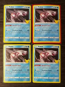 4x Palkia 004/025 Pokemon card Celebrations rare holo NM - Picture 1 of 1