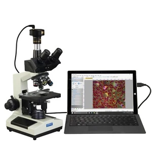 OMAX 40X-2500X biologisches trinokulares Dunkelfeldmikroskop + 10-MP-Digitalkamera - Bild 1 von 8