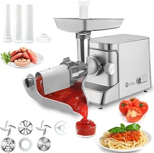 Flora Electric Meat Mincer- Automatic Meat Grinder Machine with Tomato Sauce Kit - Picture 1 of 9