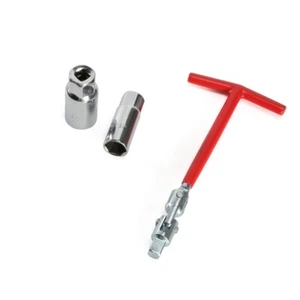 Spark Plug Removal Tool 16mm & 21mm T-Handle Flexible Spanner Socket 4-17 3/8" - Picture 1 of 11