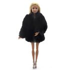 1/6 Doll Clothes Outfits Handmade Winter Jacket Soft Fur Coat Accessories 11.5"