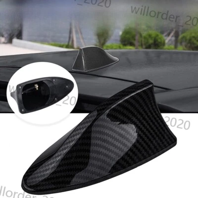 1 Cubierta de Antena de Aleta de Tiburón Negra Radio FM&AM Amplificador de Señal Decoración Accesorios para Automóviles Foto 1 de 4