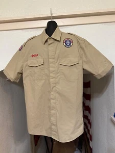 Scouts Current BSA Style UNIFORM SHIRT Boy Scout Adult Men’s LARGE Short Sleeve - Picture 1 of 8