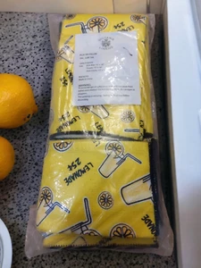 6 pc Bundle Dish Drying Mat Kitchen Towel dish cloths Summer Lemonade Theme NEW - Picture 1 of 4