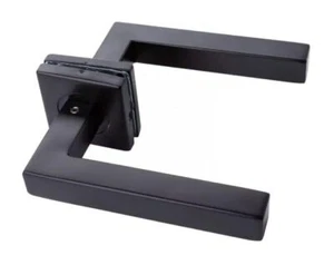 Modern Türgriff aus Edelstahl Inox für Haustüren und Innentüren Schwarz 63.414 - Bild 1 von 3