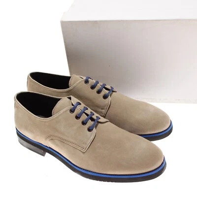 Certo NWD Derby Dress Shoes Size 45 12 US In Solid Beige with Blue Accents - Изображение 1 из 4