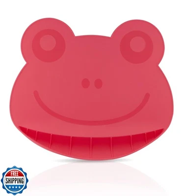 Alfombra de rana milagrosa Nuby Sure Grip con bolsa de comida - Placa de succión para niños pequeños - 6+  Foto 1 de 4
