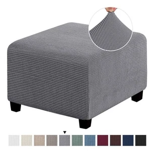 High Elastic And Durable Square Footstool Cover For Fit S Fine Workmanship - Picture 1 of 18