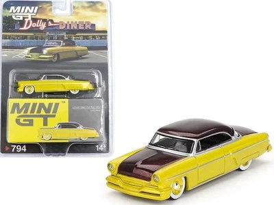 LINCOLN Capri - Hot Rod - 1954 - lime yellow - MiJo - Mini GT 1:64 - Immagine 1 di 4