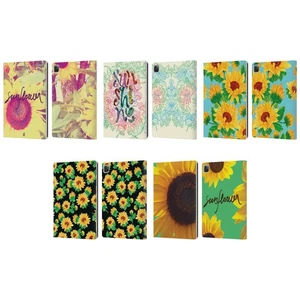 HEAD CASE DESIGNS SUNFLOWER LEATHER BOOK WALLET CASE COVER FOR APPLE iPAD - Picture 1 of 11