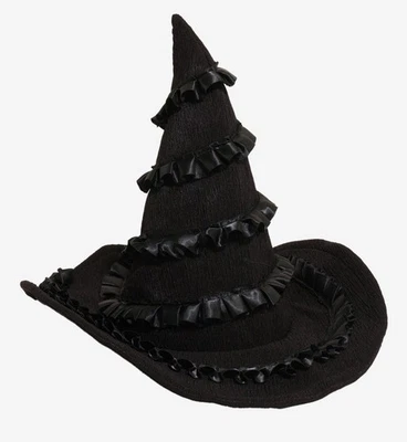 Sombrero de bruja Wicked Elphaba volantes bordado OSFM Foto 1 de 3