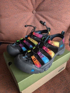 Sandalias para mujer KEEN Newport H2 talla 8 retro tie dye multicolor agua senderismo zapato - Imagen 1 de 3