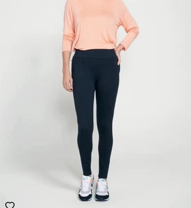 Pantaloni skinny blu navy power down Betabrand taglia M - Foto 1 di 12
