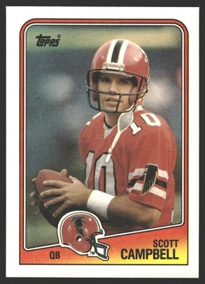 Scott Campbell #384 1988 Topps Atlanta FalconsRC Rookie - Image 1 of 2