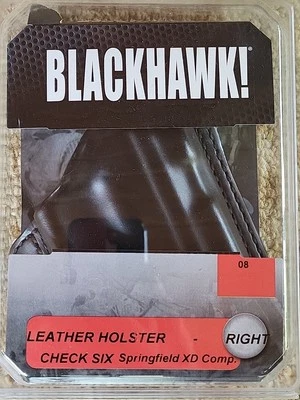 Blackhawk Springfield XD Sub Compact black Check Six 08 waist / back holster RH - Image 1 of 4