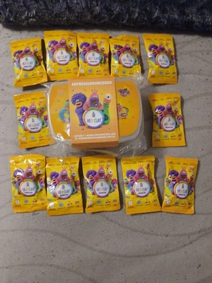 HEY CLAY MONSTER Knete REWE 15 Stück  und Aufbewahrungsbox Neu +OVP mit Zubehör - Bild 1 von 3