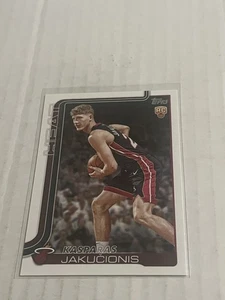 2025-26 Topps Basketball Kasparas Jakucionis RC Rookie Base - Picture 1 of 2