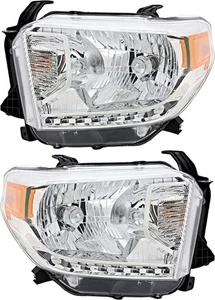 2014-2017 Toyota Tundra SR/SR5/Limited Headlights Set - Picture 1 of 2