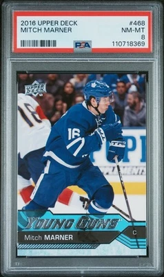 2016 Upper Deck Young Guns Mitch Marner #468 PSA 8 #8369 - Imagem 1 de 2