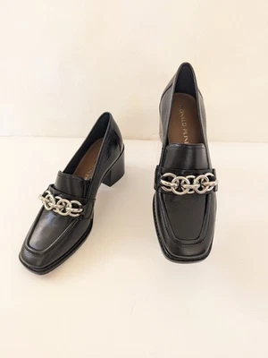 Zapatos de salón Donald Pliner Kamryn de cuero negro nuevos $268 talla 6M Foto 1 de 4