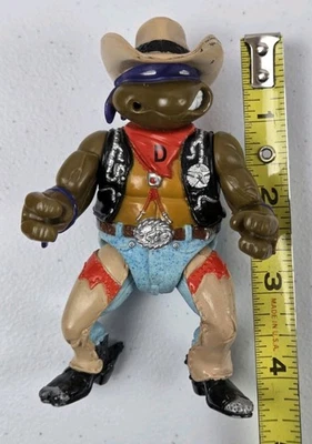 Vtg Teenage Mutant Ninja Turtles Cowboy Don Wacky Wild West Donatello 1992- READ - Image 1 of 4