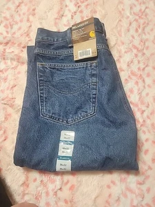 Carhartt Mens Relaxed Fit Tapered Leg Jeans B17 DST 36x32 Workwear NWT  - Picture 1 of 7
