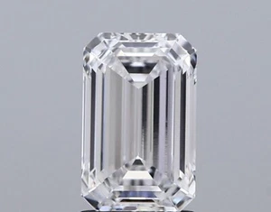 2 CT Emerald Cut Lab Created Diamond For Engagement Ring - Picture 1 of 2