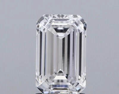 2 CT Emerald Cut Lab Created Diamond For Engagement Ring - Image 1 of 2