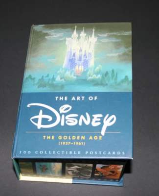 Juego de 100 postales coleccionables 2014 El arte de Disney La edad de oro 1937-61 Foto 1 de 4