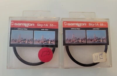 NEW (2)Samigon sky-1A 55mm & sky-1A 58mm Camera Lens all purpose Filters - Image 1 of 3