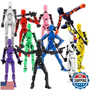 T13 Action Figure Set, 10PCS Robot Action Figure 3D Printed Toys Lucky Titan - Picture 1 of 5