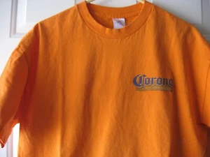 Alstyle Apparel Activewear Vintage Orange Corona Shirt Men Size XL Graphic Print - Picture 1 of 8