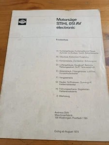 Stihl Motorsäge 051 AV Ersatzteilliste spare parts list 21 - Bild 1 von 1