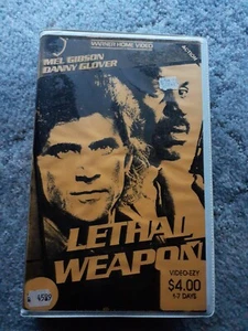 Lethal Weapon Mel Gibson Action Movie VHS Video Tape Ex Rental Rare 80s - Picture 1 of 5