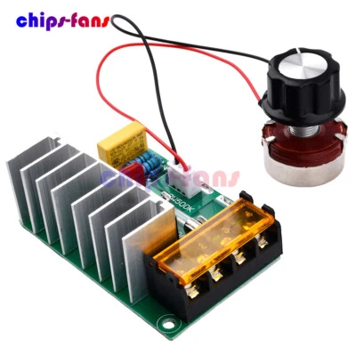 4000W AC 0-220V SCR Electric Voltage Regulator Motor Speed Controller Dimmer New - Image 1 of 4
