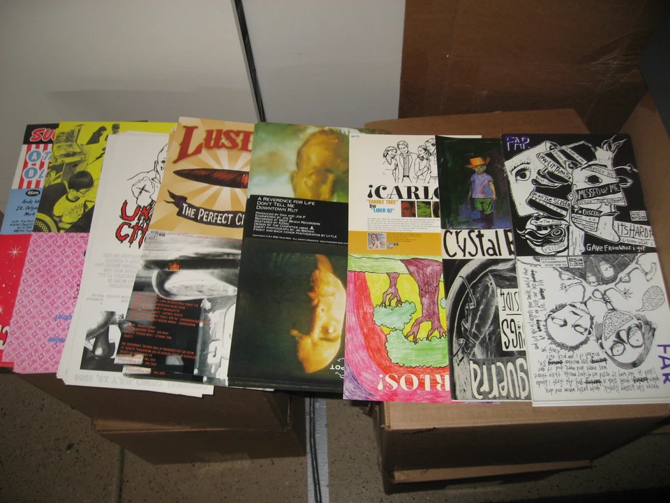 (3) Punk Rock 1990s-2000s 7" Record 45rpm Sleeve Posters Metal Indie New ART - Imagem 1 de 3