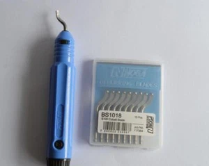 10pcs NOGA NB1000 Burr Handle & 100pcs Blades Hand BS1018 Deburring Tool - Picture 1 of 2