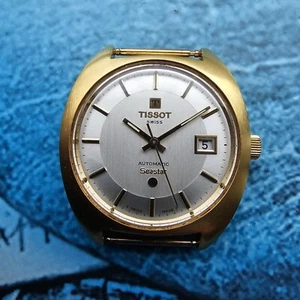 Vintage Tissot Seastar Automatic Men's Wristwatch Box And Papers - Picture 1 of 11