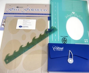 Lotto ricordi creativi modelli ovali cerchi linee righello idee libro adesivi - Foto 1 di 9