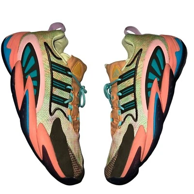 Adidas Pharrell x Crazy BYW 2.0 Chalk Coral Shoes Size 12 | Preowned Basketball - Image 1 of 4