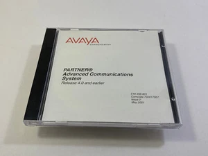 QTY AVAYA PARTNER ACS R4 DOCUMENTAZIONE CD PROGRAMMAZIONE & GUIDA AMMINISTRATORE - Foto 1 di 2